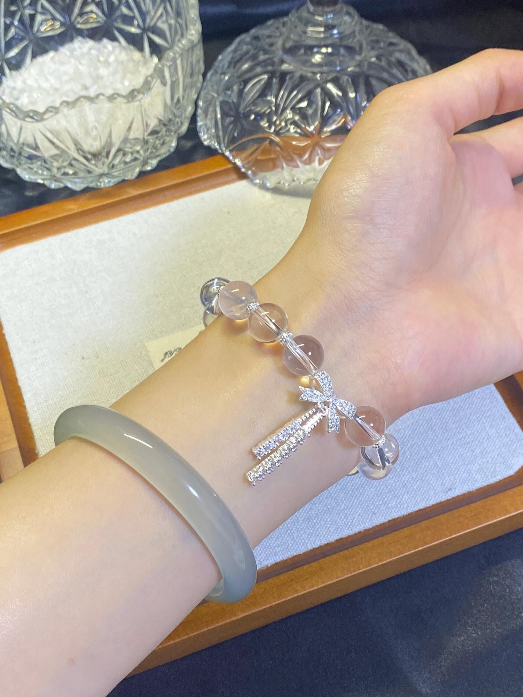 Clear Quartz Crystal Apple Watch Band