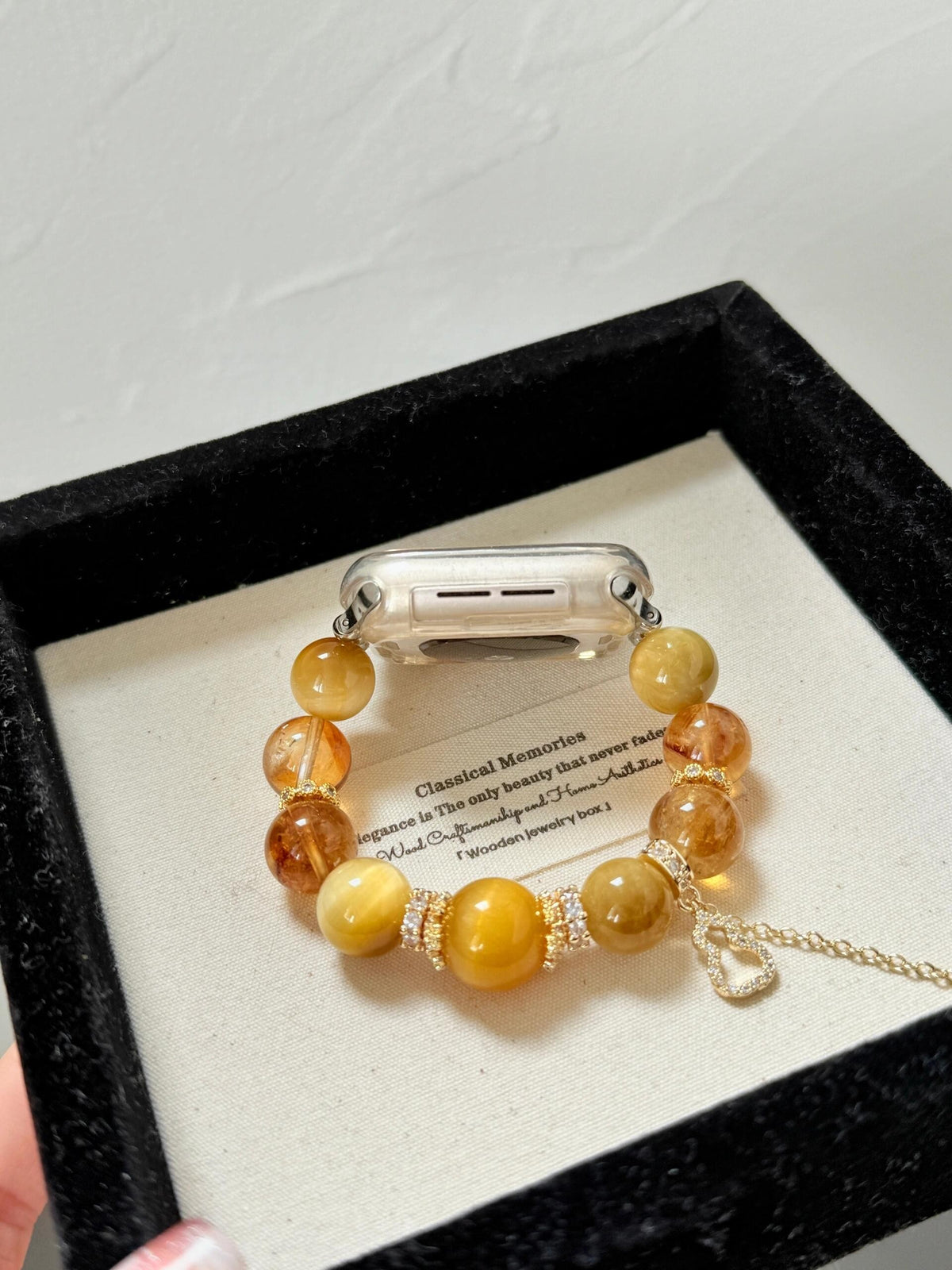 Tiger Eye Crystal Apple Watch Band