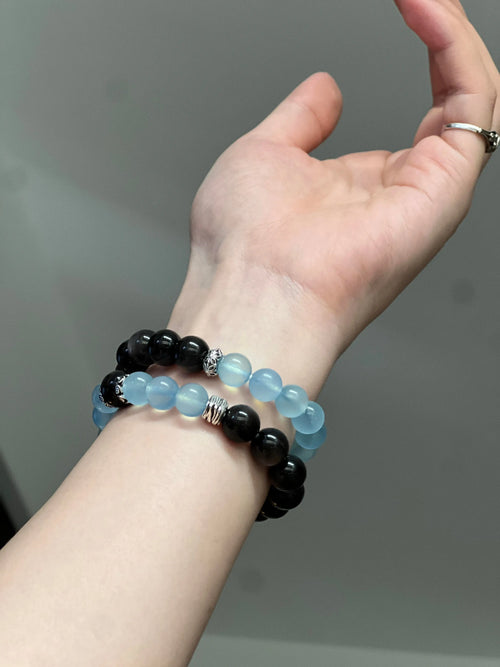 Aquarius Aquamarine Zodiac Bracelet