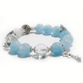 Aquarius Aquamarine Zodiac Bracelet