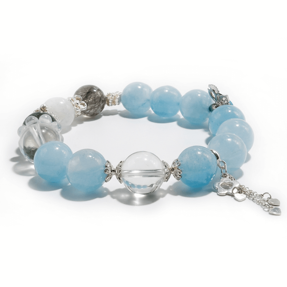 Aquarius Aquamarine Zodiac Bracelet