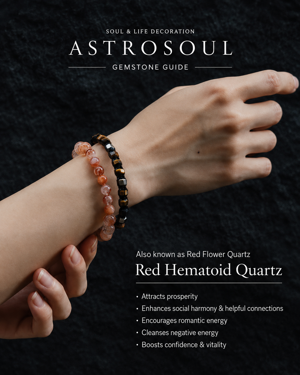 Dawnlight| Sunstone · Red Hematoid Quartz
