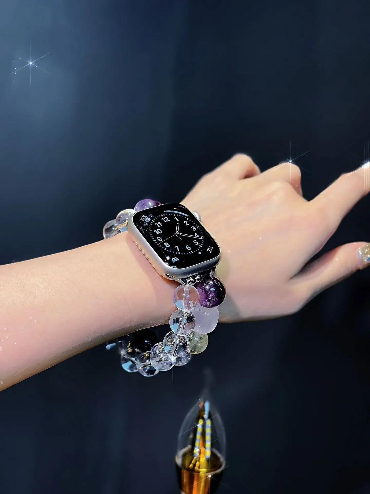 Amethyst Crystal Apple Watch Band